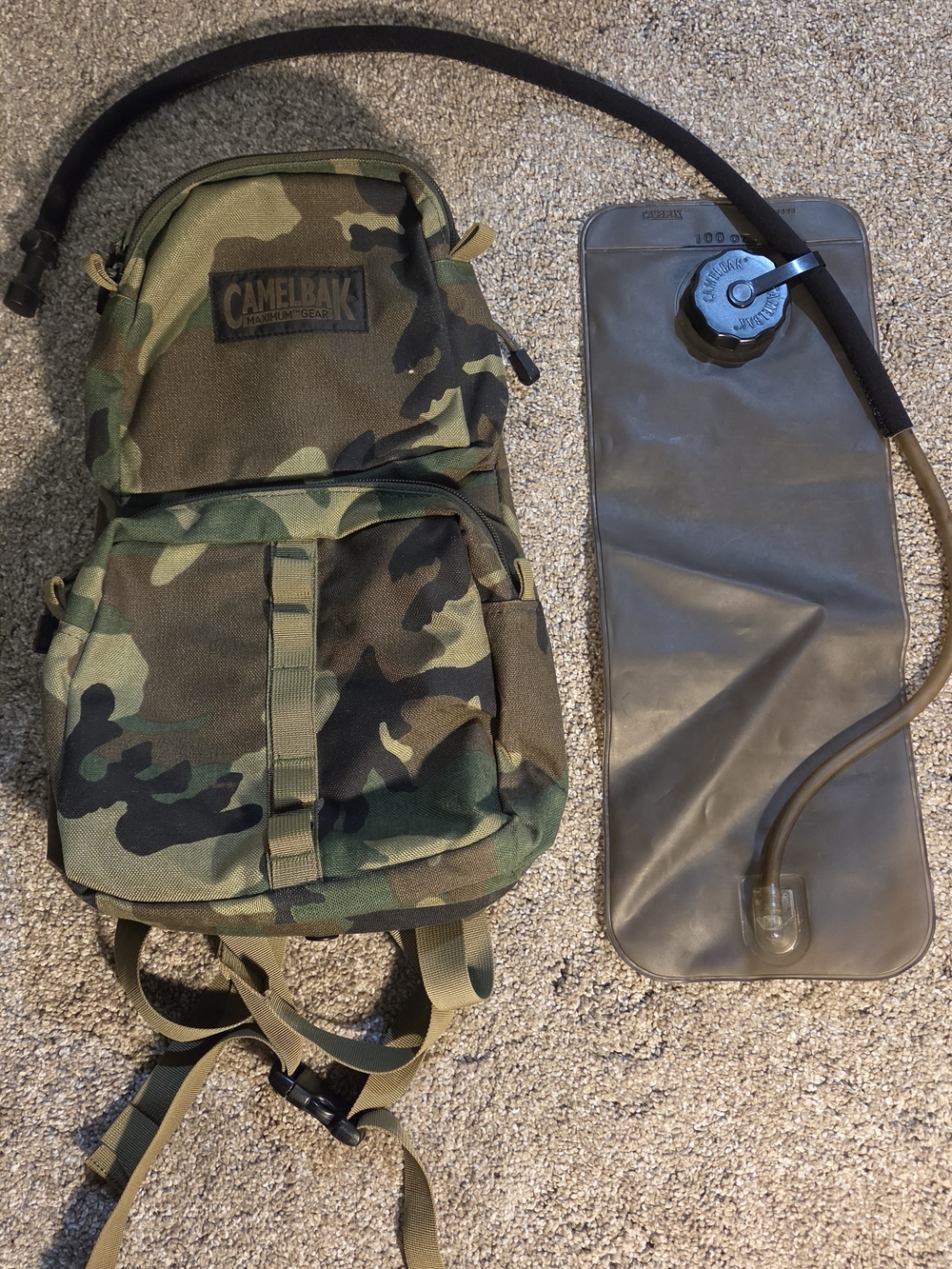 NWOT CamelBak MULE Military Camo Hydration Backpack